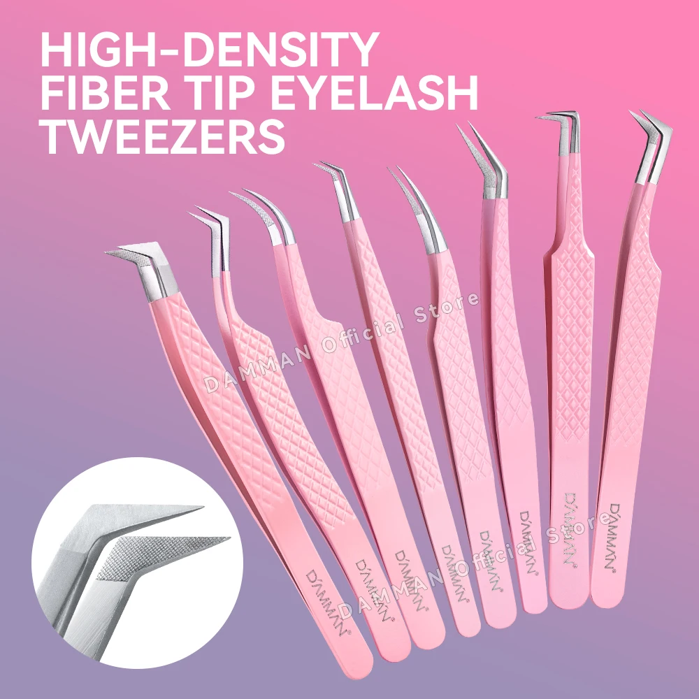 다만 섬유 팁 속눈썹 연장 핀셋 정밀 고품질 속눈썹 연장 핀셋 미끄럼 방지 속눈썹 핀셋 메이크업 도구