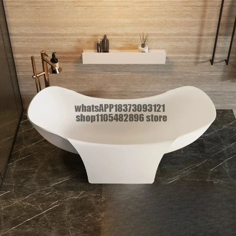 PMMA Artificial Stone Bathtub High-end Skin-friendly Freestanding Bathtub Home Homestay Hotel Art Bathtub