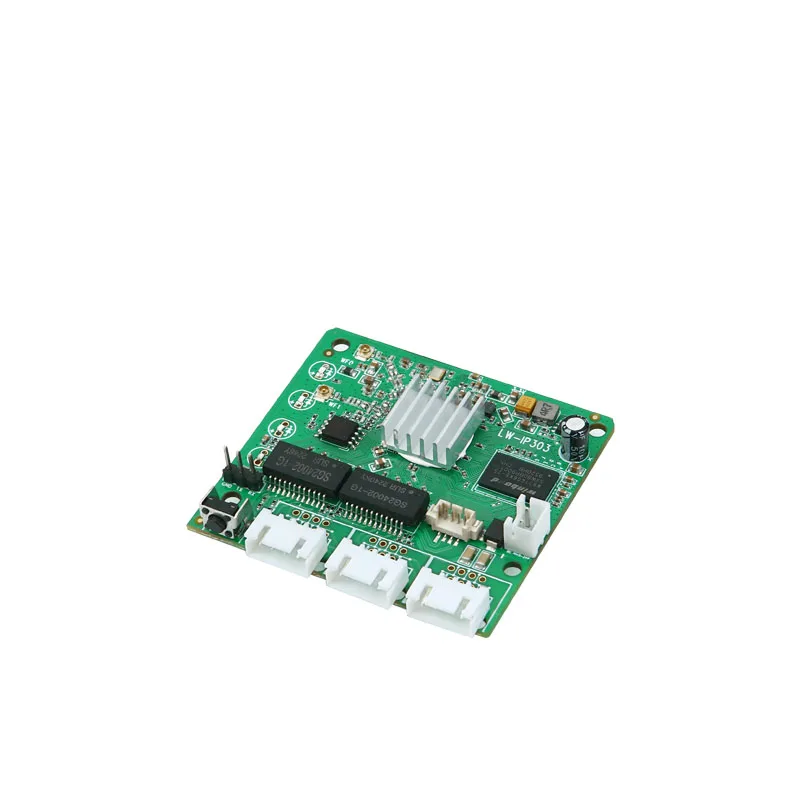 Mini Small 4-port Wifi Router Module Wide Voltage 9-24V Wired Internet Access 2.4G 300M Integrated Module