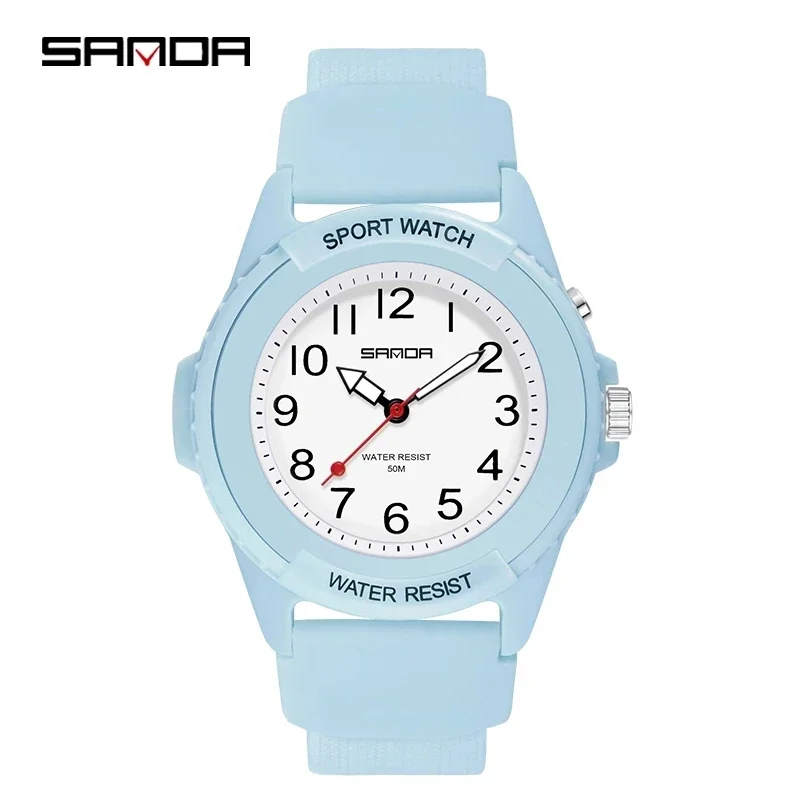 SANDA 6018 New Fashion Children Watches Sport Analog WristWatch Casual Students Waterproof Watch Gift Clock Reloj Mujer Dropship