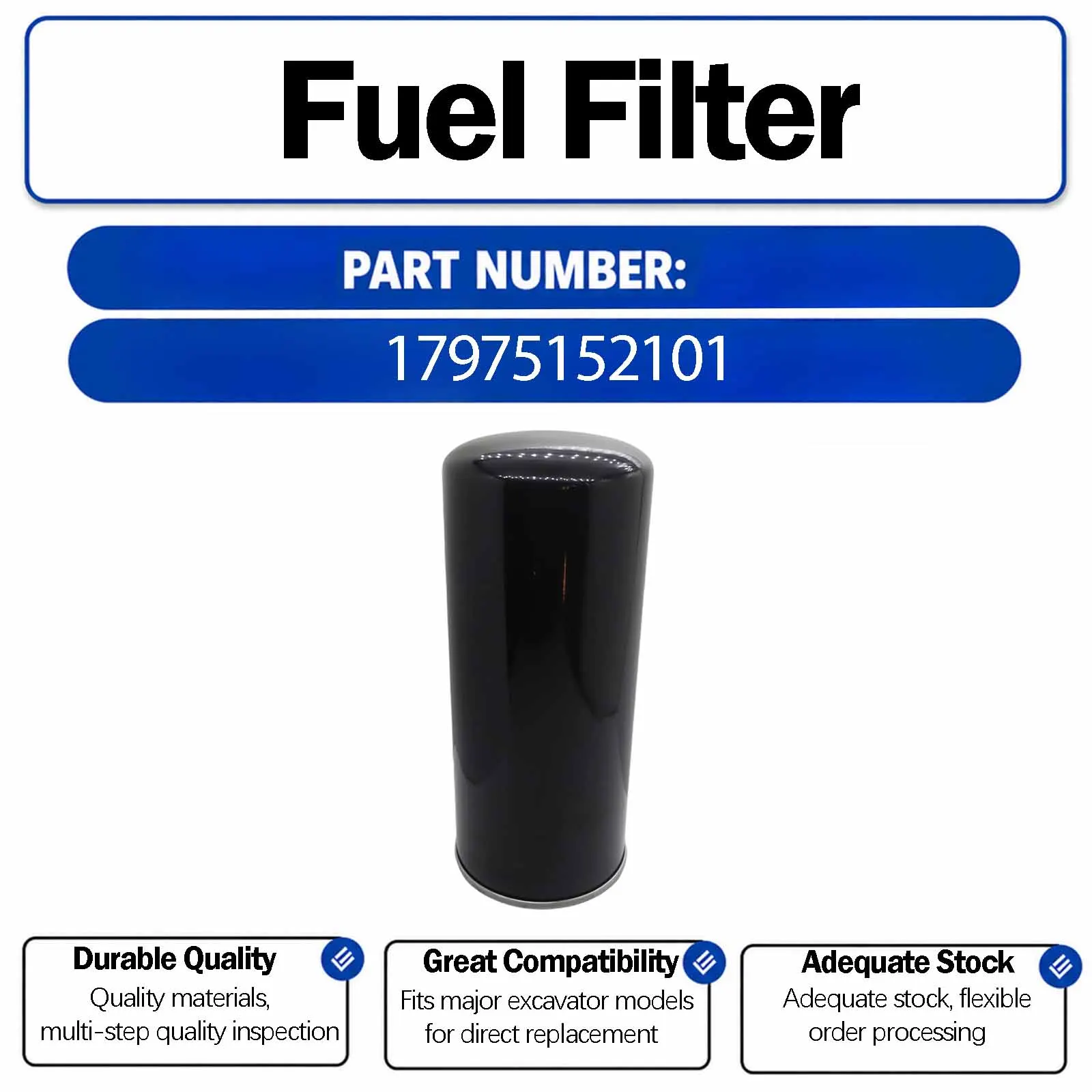 17975152101 Hydraulic Oil Filter For Mahindra 2555 2565 2655 2660 2670 5010 6010 6110 Tractor