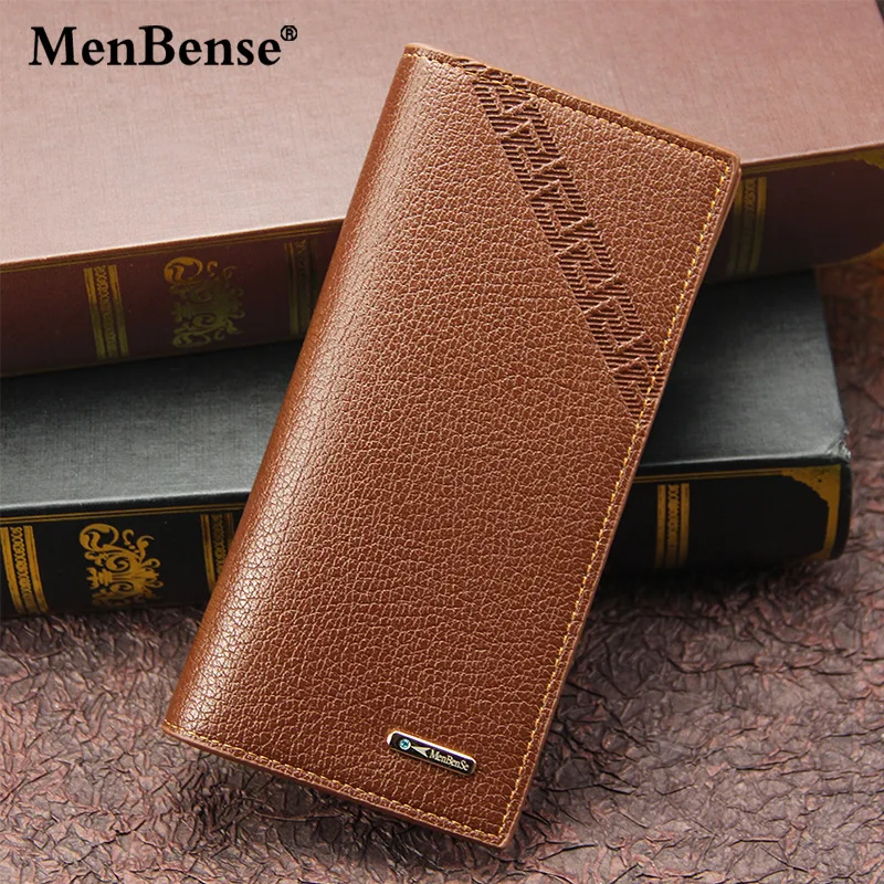 Men's Wallet Long Fashion Multiple Card Slots Men's Wallet Slim Long Thin Mens Luxury Wallet Designer Wallet Men with Coins Bag image 3