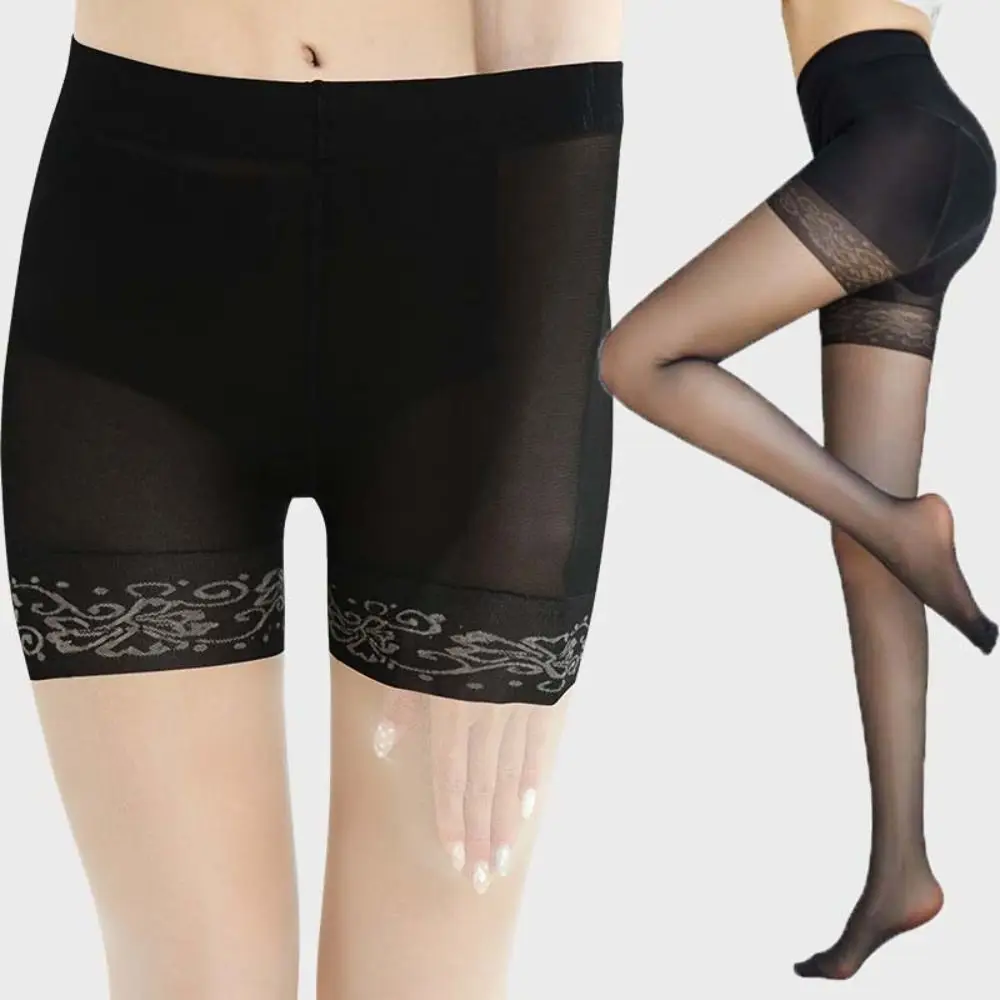 

2 шт. прозрачные колготки с цветочным принтом в стиле пэчворк, нейлоновые антибликовые колготки в стиле Лолита JK, противоскользящие ультратонкие чулки JK