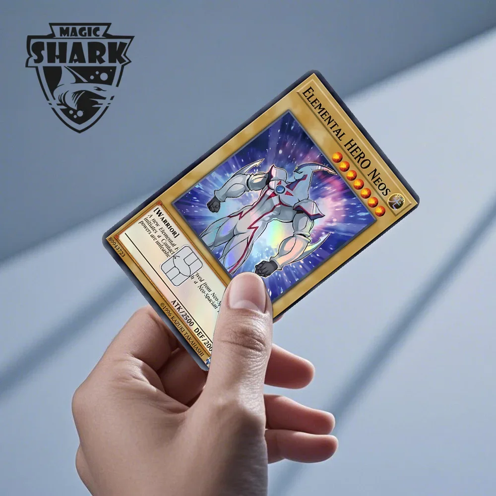Magic Shark Blue Eyes Dragon Yo-gi-oh Game Shinny Laser Holographic Debit Credit Card Sticker Film Skin Front Cover – Detail 8