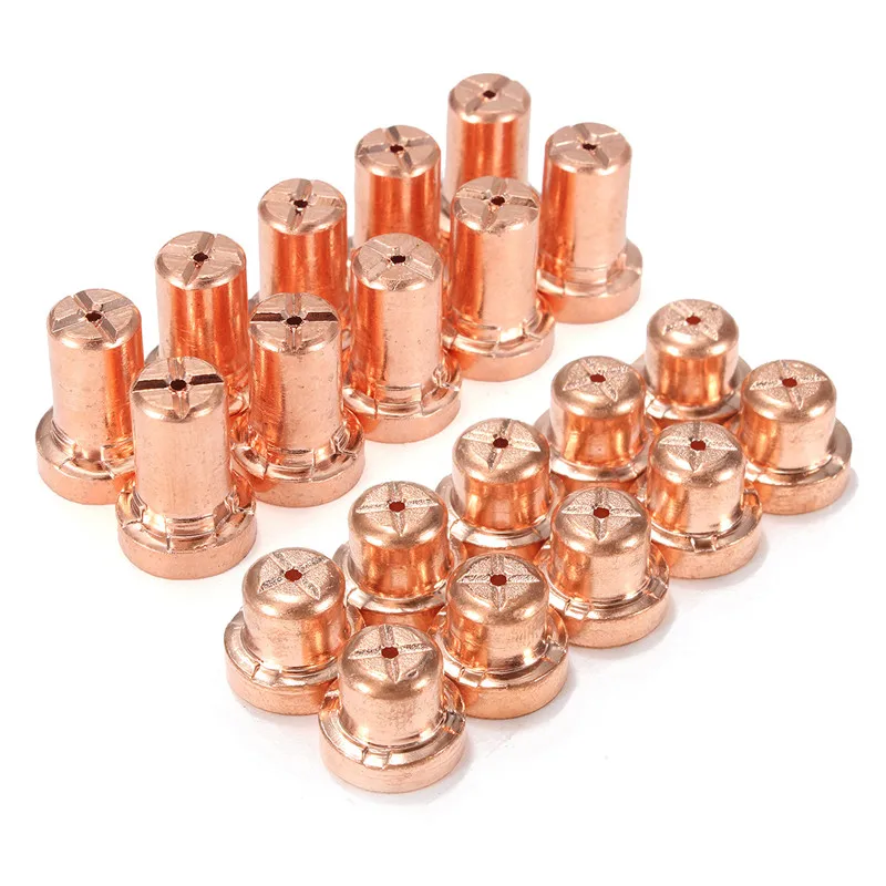 10 pezzi 10/15mm punte al Plasma ugello punte per elettrodi Kit di materiali di consumo per PT-31 LG-40 torcia da taglio strumento di saldatura per taglio al Plasma