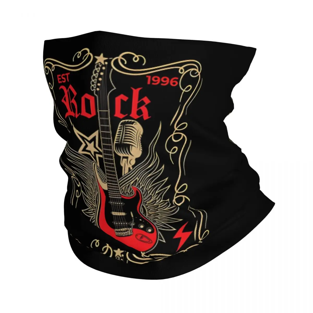 Love Rock And Roll Headband Neck Warmer Men Ski Running Tube Scarf Medical Nurse Face Bandana Gaiter