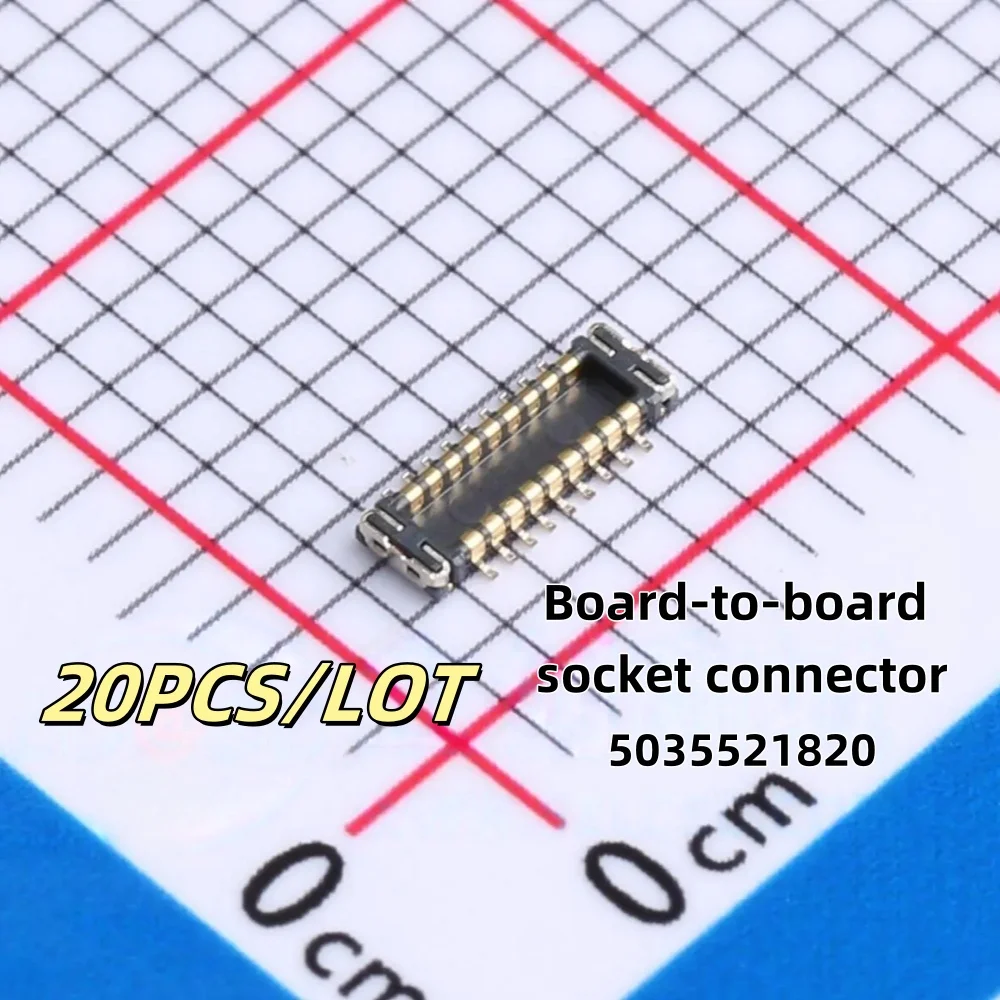 

20PCS/LOT 5035521820 503552-1820 05035521820 18PIN P=0.4mm Board-to-board socket connector New Original