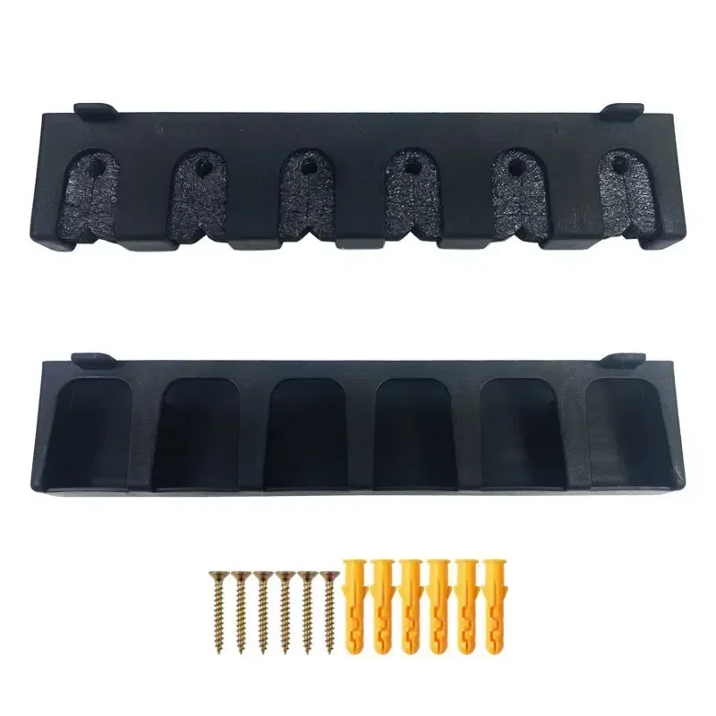 낚싯대 홀더 6 대 랙 수직 폴 홀더 벽걸이 모듈러, 차고 낚싯대 디스플레이 스탠드 고정 프레임