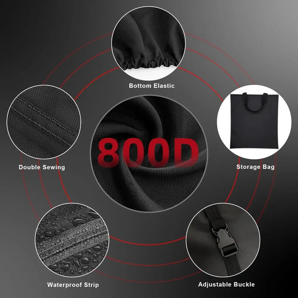 غطاء جزازة العشب بدون انعطاف |   800D أكسفورد الثقيلة |   خياطة إبرة مزدوجة |   بو للماء |   شريط التماس الخلفي |   في الهواء الطلق Windpro