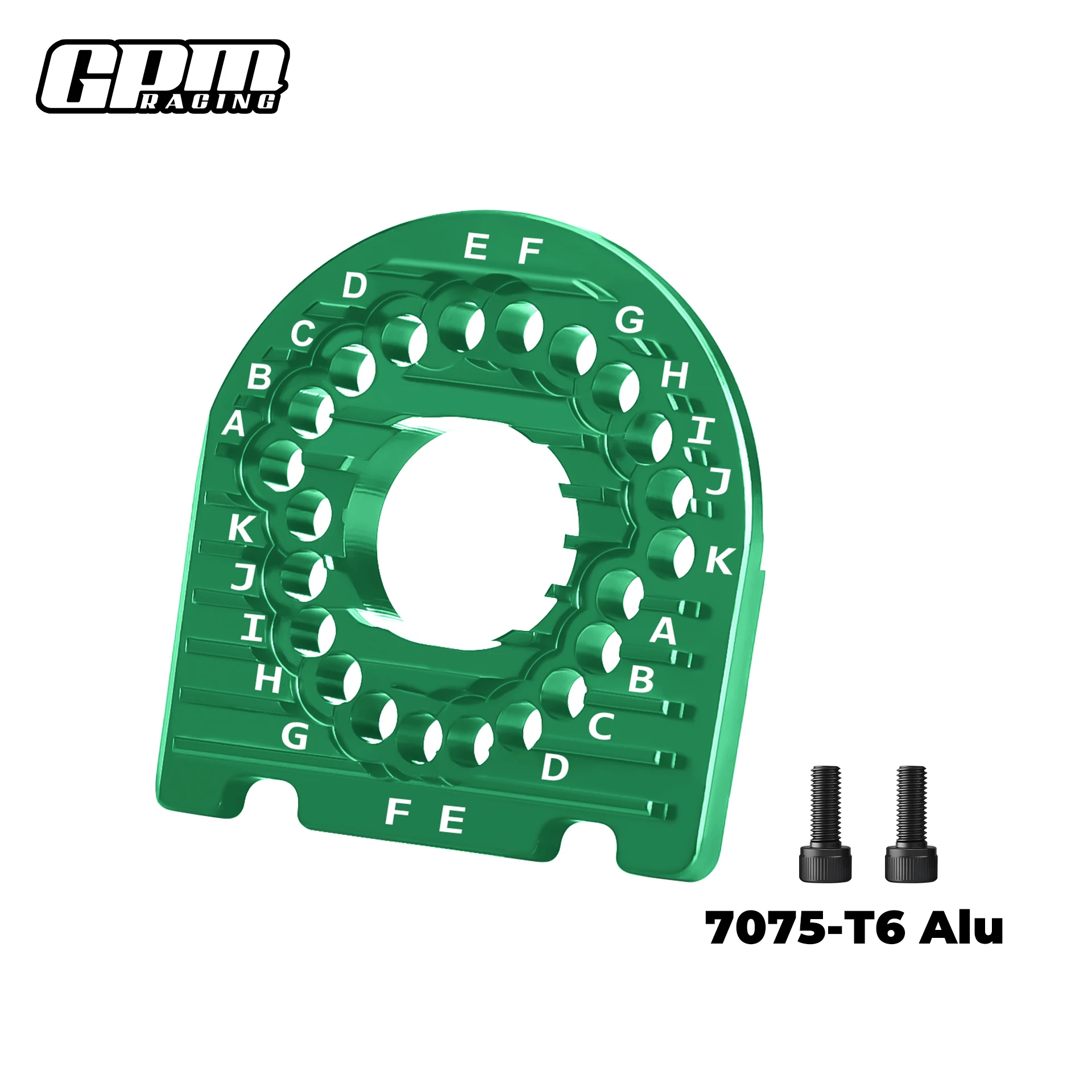 GPM  1/10 4-TEC 3.0 Corvette Stingary-93054-4 TRAXXAS  Alu7075 Motor Mount Plate & Heat Sink Fins view 2