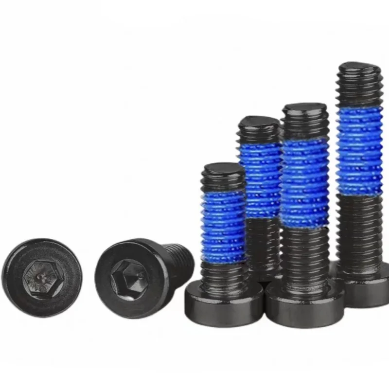 

10 Pieces M3 M4 M5 M6 M8 M10 M12 304 Stainless Steel Hex Socket Low Head Glue-Sealing Anti-Loosening Grade 12.9 Black Screws