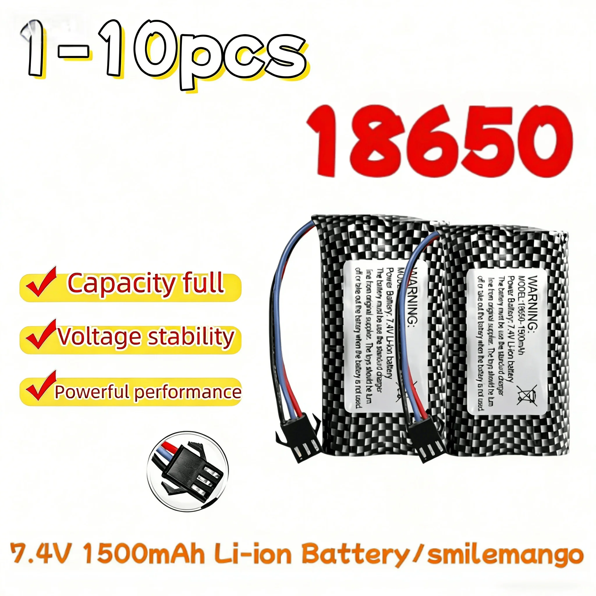 MN82 Remote Control Car Battery MN128 MN78 7.4V 1500mah Battery Charger LC79 for Watch Gesture Sensing Twisted RC Stunt Car SM3p