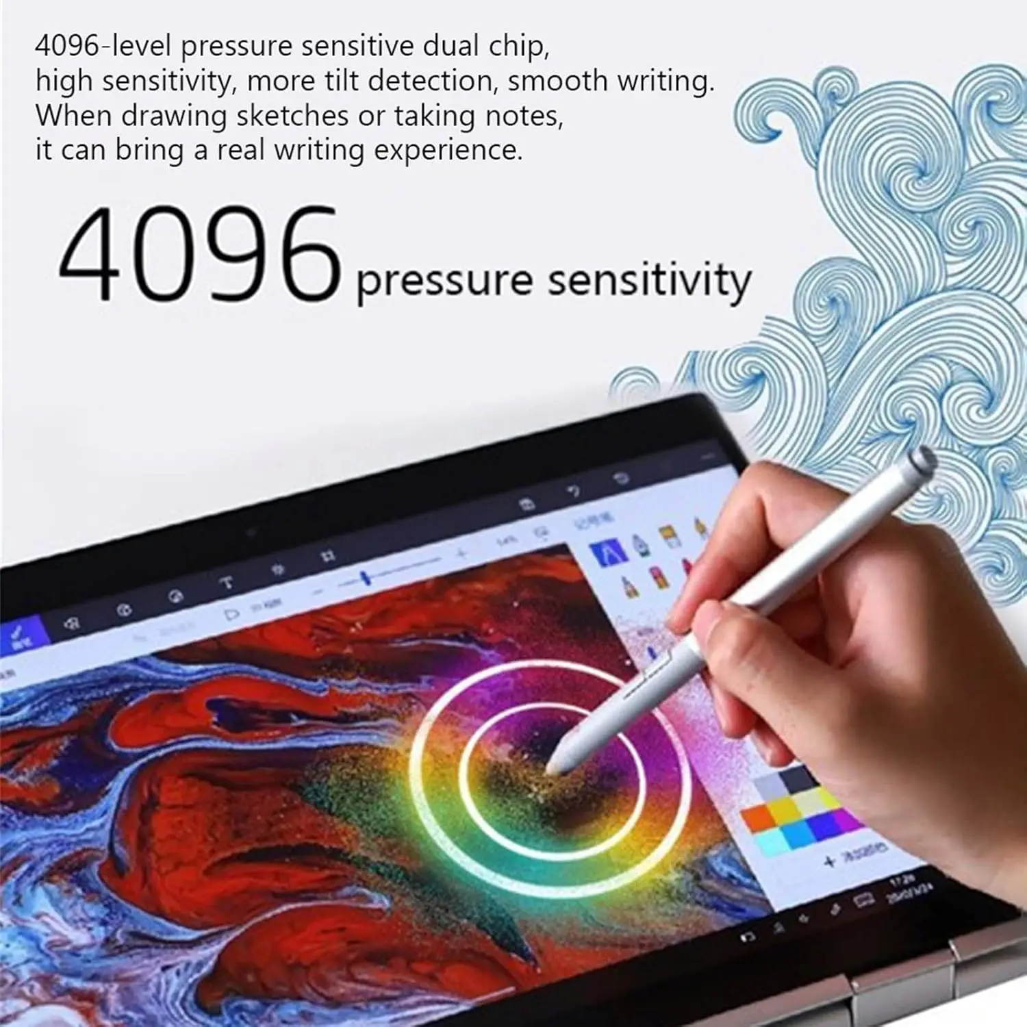 

Active Pen for HP G3 EliteBook x360 G3/G4/G6/G7/G8/G9,HP Elite x2,for HP ZBook Studio x360 G5,for HP ProBook G1/G2