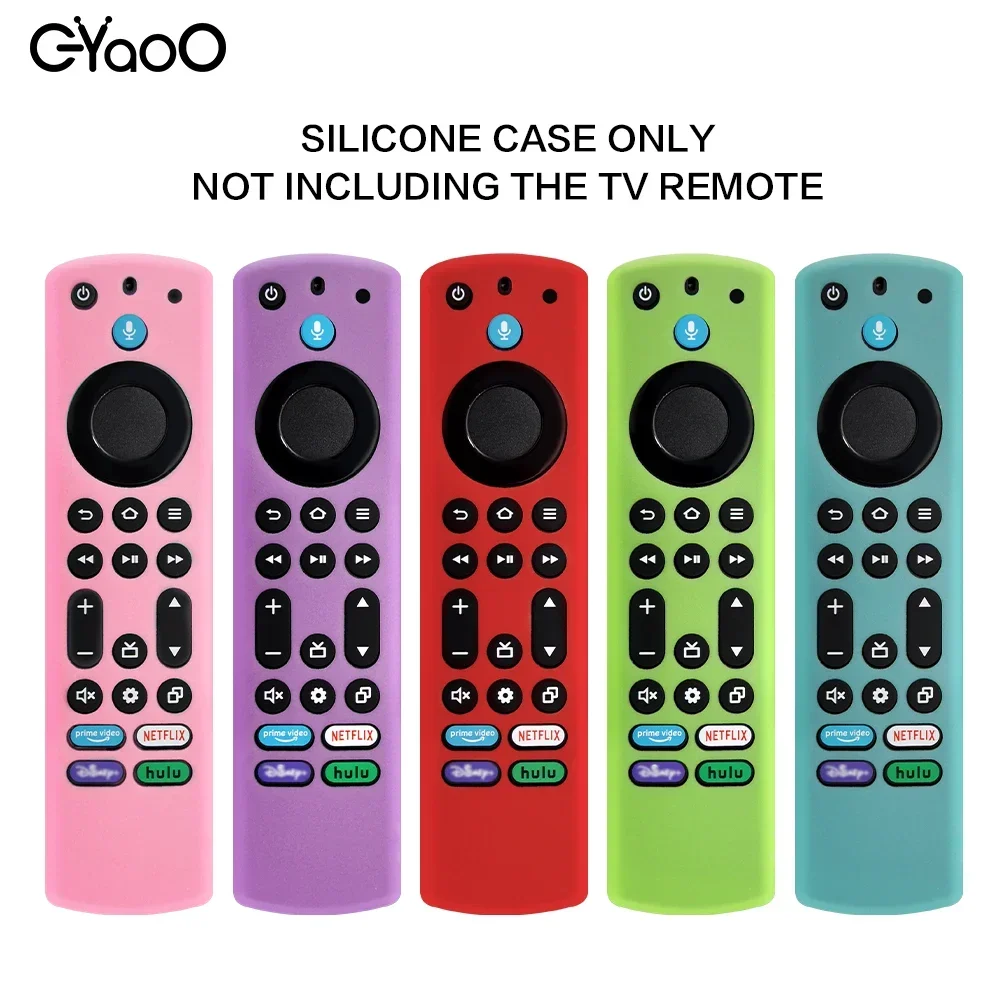 Silicone Remote Control Cover for Fire TV Stick 4K Max 2nd Generation Fire TV Omni Series Remote with Lanyard Glow in the Dark