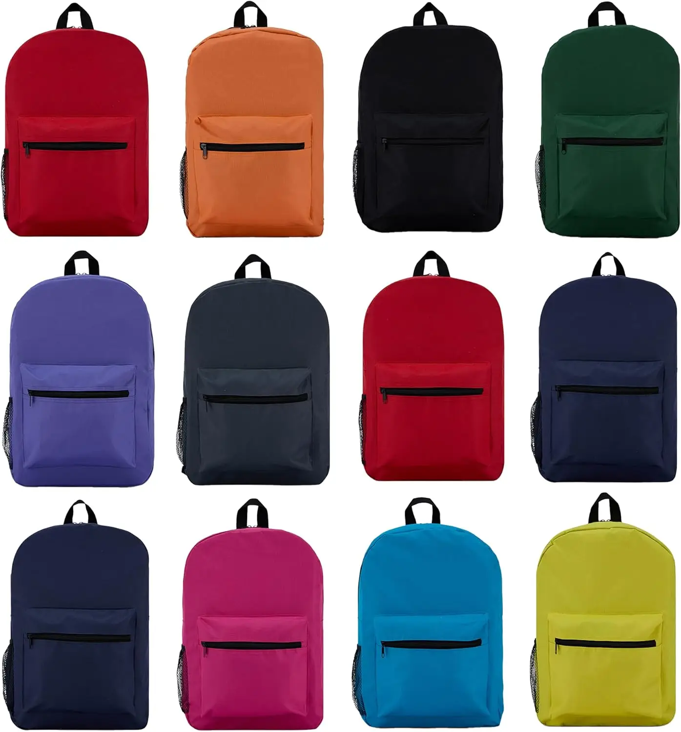 

12 Pack Bulk Backpack 17 inch Lightweight Outdoor Travel Gym Corporate Events Bag