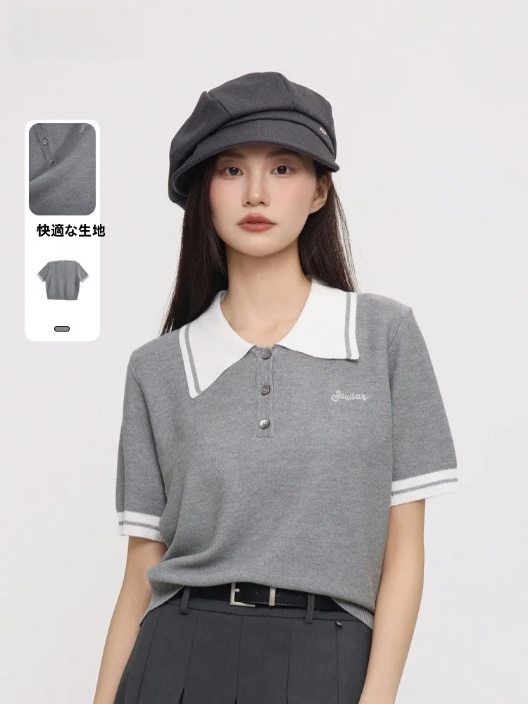 

Casual Collar ort Sve Sweater Versatile T-irt Memory's Start Summer New Sle JYDQD Women's Loose Fit Knitwear