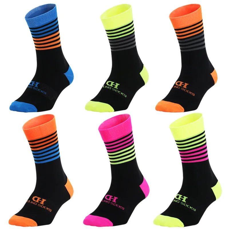 Breathable Sweat and Anti-odor Mid-calf Socks Summer Bike Riding Sports Socks