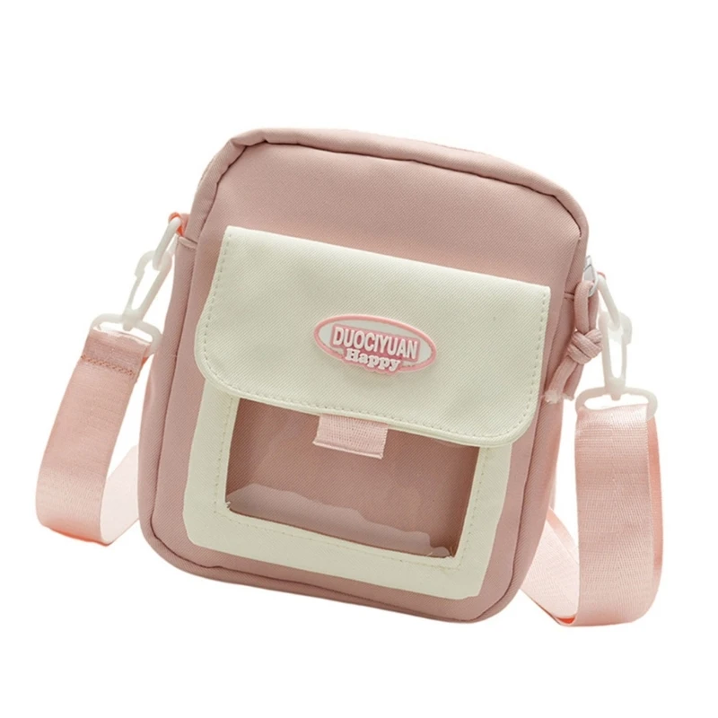 E74B 1 قطعة حقيبة كتف بلون متباين حقيبة كتف Itabag Crossbody حقيبة هاتف Harajuku