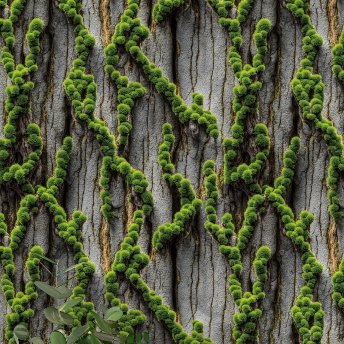 ورق جدران قابل للتقشير واللصق على شكل شجرة البتولا لغرفة النوم والحمام وخزانة المطبخ ذاتية اللصق من الفينيل لديكور المنزل بالطحالب الخضراء #1