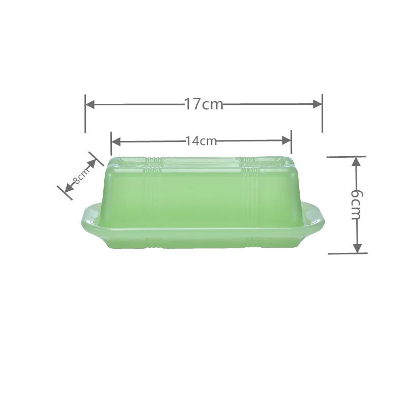 Jade Glass Butter Container box better for storage and Cutting