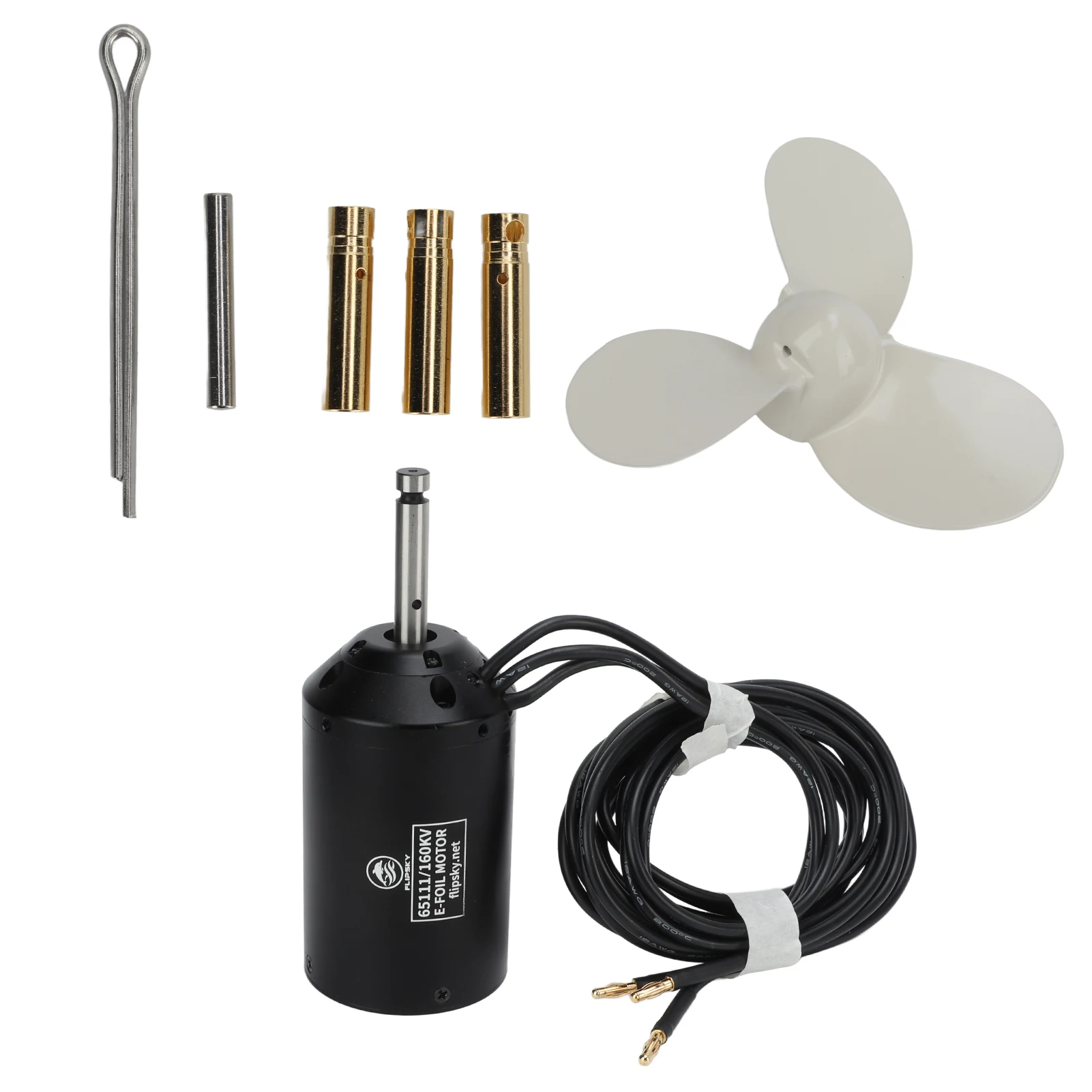 Flipsky 65111 Gleichstrommotor, wasserdicht, Bürsten, elektrischer Antriebsmotor, IP68, 160 kV, 3000