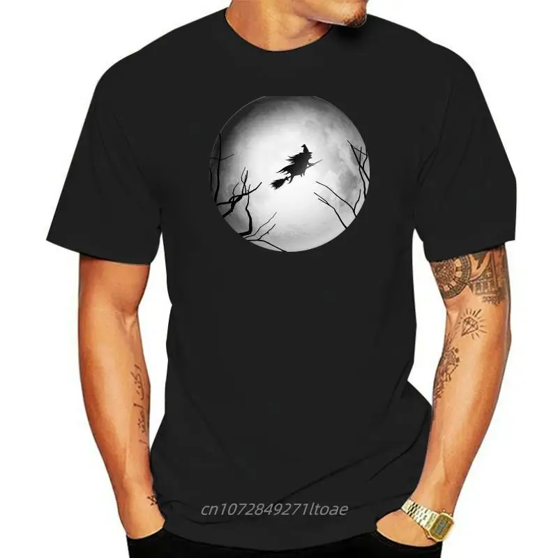 Witch Moon Moonshine Light Witches Fly Broom T-Shirts