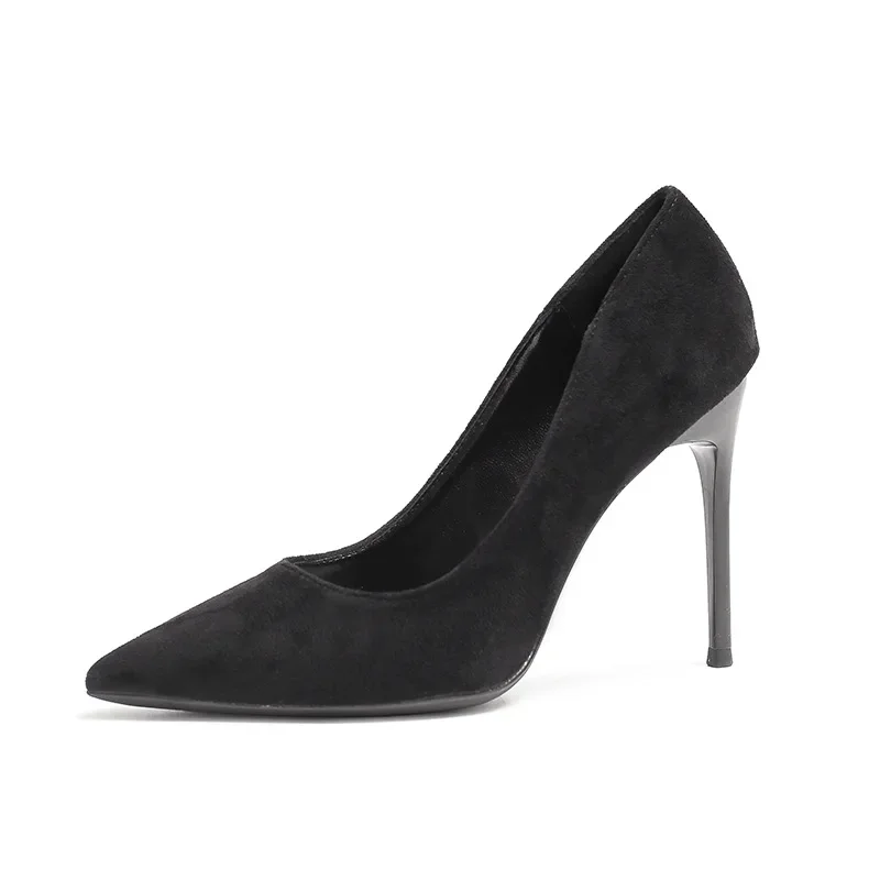 Small Size 31-43 Pointed Black High Heels Women\'s Stiletto Heel Large Size 41 42 43 Pumps Thin Heels
