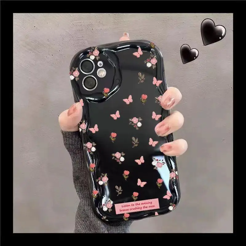 Soft Tulip Flower Case For Samsung Galaxy A14 M54 5G A13 4G A21S A22 A23 A04S A04 A04E A02 A02S A03 Core Shockproof Back Cover