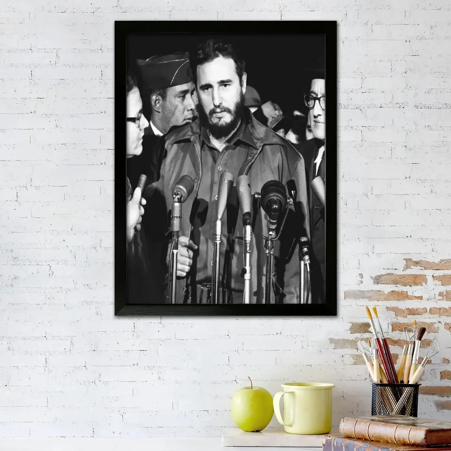 fidel castro Poster Prints Wall Art Canvas Painting Poster For Modern Family Living Room Home Decor