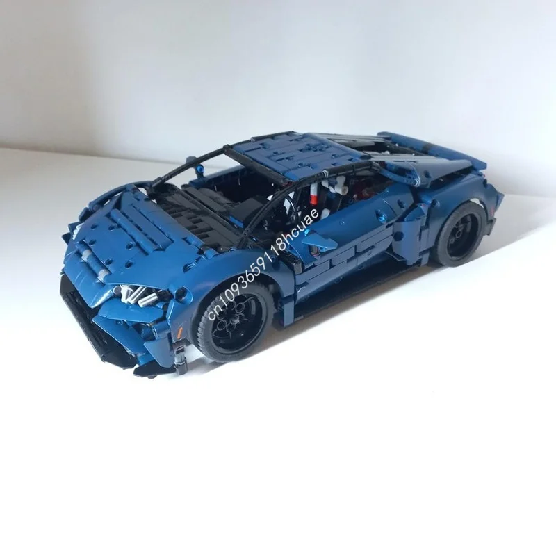 

1264 шт. MOC Lamborghiniesрованная модель Huracan EVO RWD, строительные блоки, игрушки, креативная идея для рождественского подарка, образование для детей