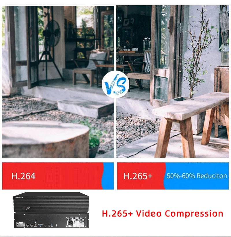 FOSVISION Sistema grabador de vídeo en red P2P 64 canales Nvr Grabador de vídeo en red de seguridad IP 8MP Cctv Nvr