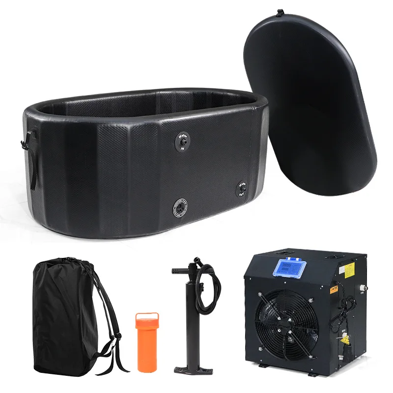 Inflatable Ice Bath Tub, Cold Therapy Pool, Portable Folding Spa for Athlete Recovery, Durable and Compact Cooling Tub