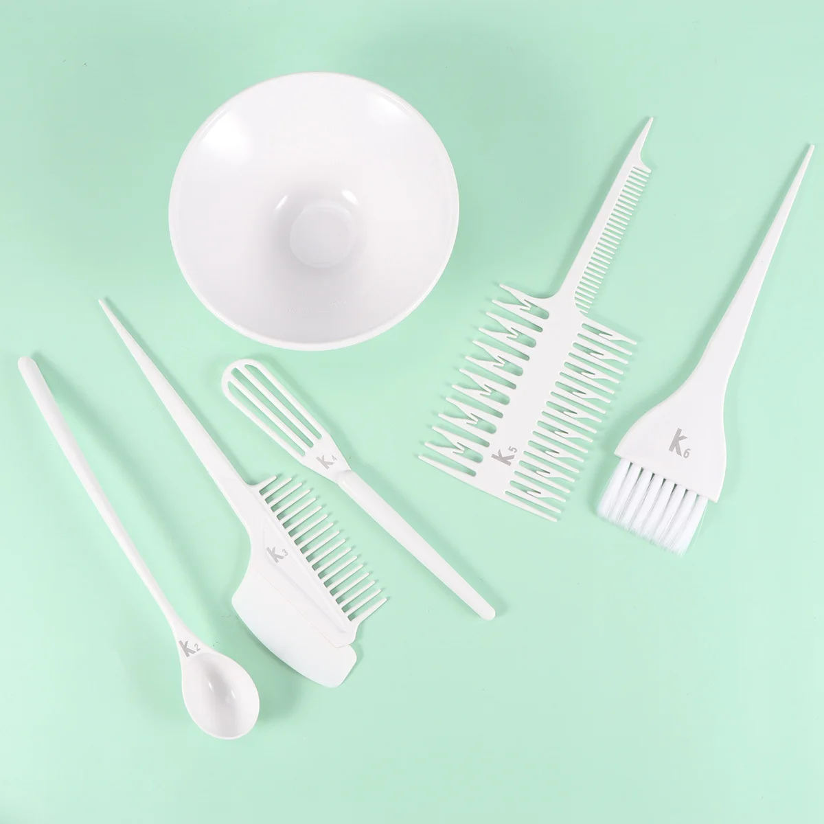 

Hair Coloring Kit Includes Tint Brush Comb Bowl Stir Bar Scoop For Salon Home Use Dye Tool Set Hairdressing Accessories