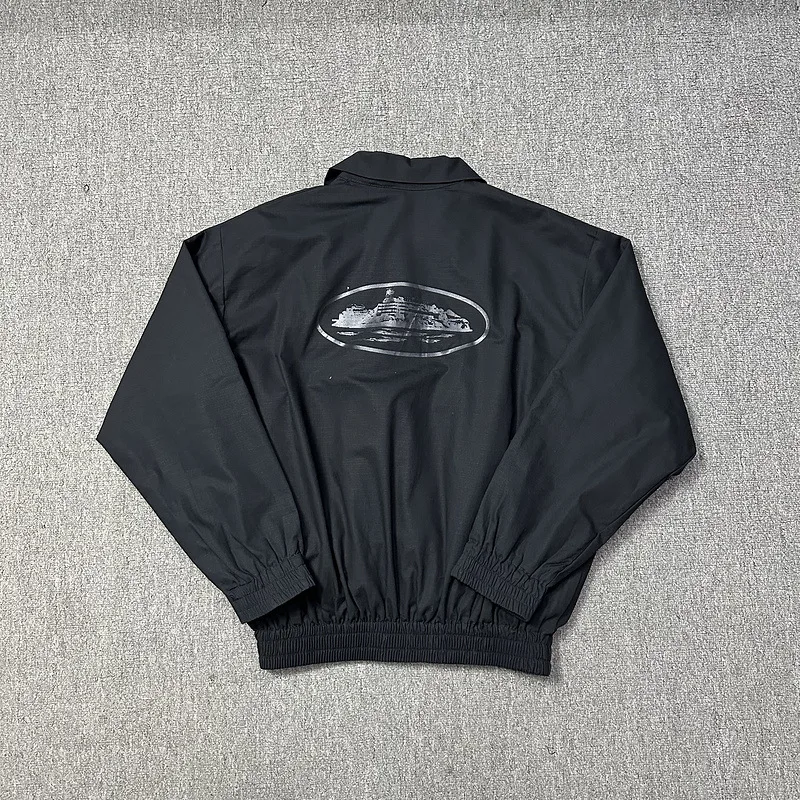 

K Sle Jaet с капюшоном Свободный повседневный мужской топ Уличная одежда Хлопок Длинный све с откидным воротником Средней длины Devil's Island Jaet