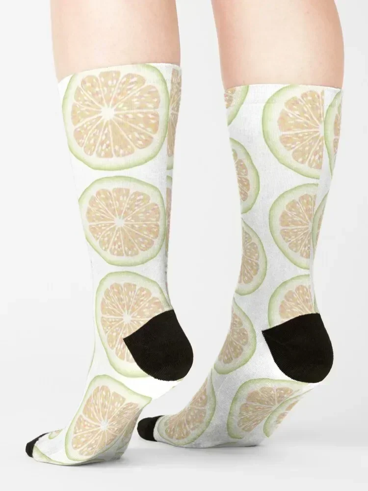 Juicy Pomelo Large Pattern Socks Stockings funny sock sports and leisure Christmas Socks Men Women's