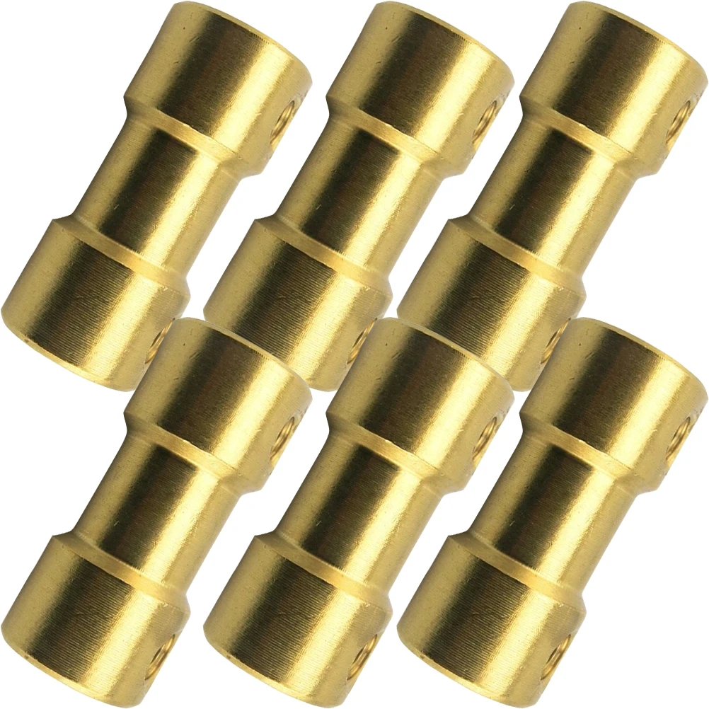 

6pcs Copper Coupling Accessories 2MM to 2MM Flexible Shaft Coupler High Temperature Oil Resistance Motor Connector Joint for 3D