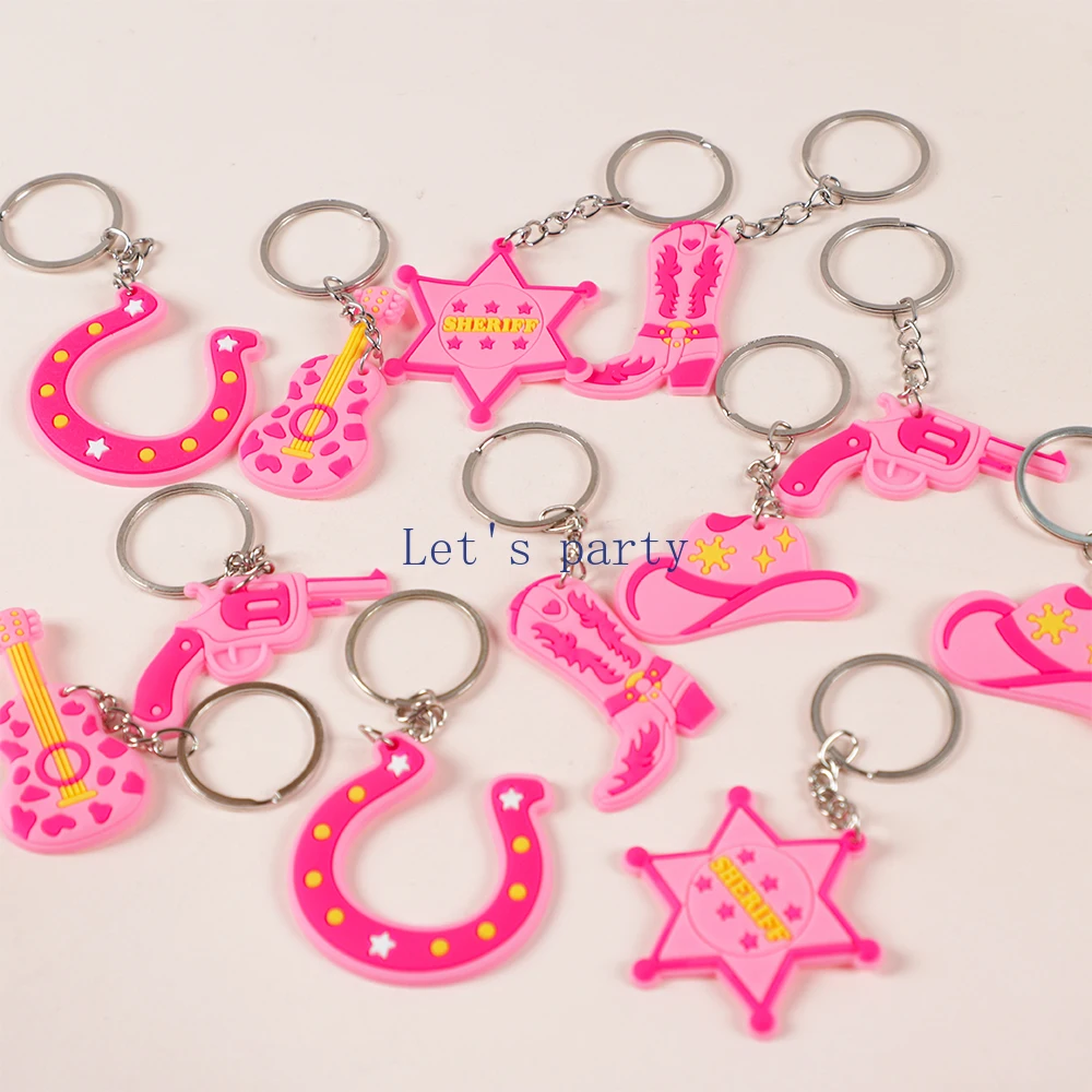 Augweyang Cowgirl-Party-Set – 12 Tüten, Schlüsselanhänger, Armbänder & Mehr