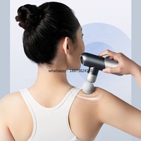High Quality Touch Screen Aluminum Alloy Shell Metal Muscle Mini Massage Percussion Massager fast shipping
