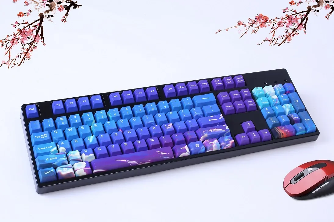 [Xianyun] Mechanical keyboard five-sided sublimation personalized PBT, OEM keycaps