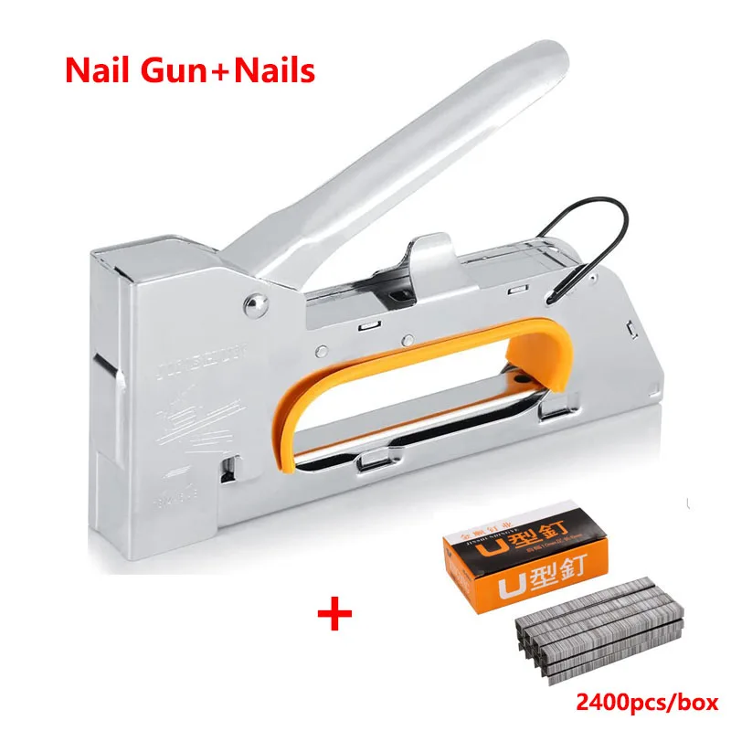 

3 IN 1 Heavy Duty Staple Gun For DIY Home Decoration Furniture Wood Frame Stapler Multitool Manual Nail Gun with U Nails