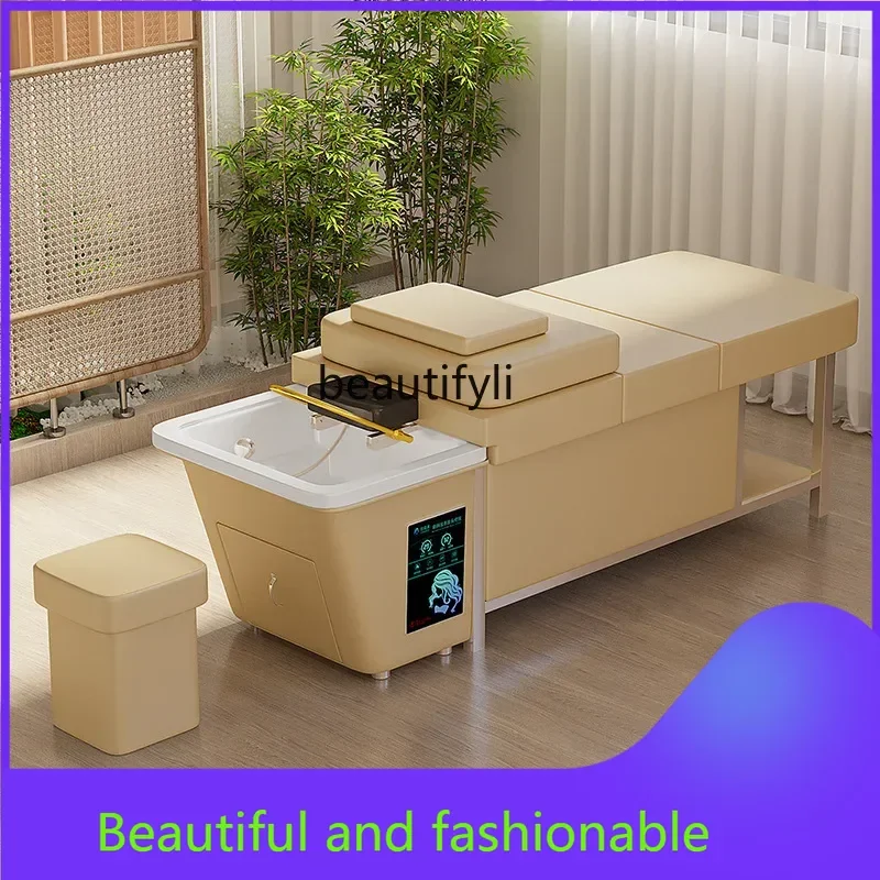 

zGnew styleWater Storage Type Water-Free Shampoo Chair Barber Shop Beauty Salon Thai Head Massage Therapy Bed