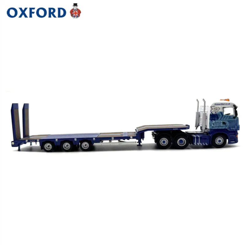 Caliente Oxford Scania Semi bajo remolque camión coche modelo aleación simulación colección ornamento 1:76 regalo de cumpleaños para niño