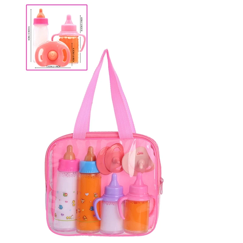 N38R_My Sweet Baby Disappearing Doll Feeding Set 6 Piece Doll Feeding Set
