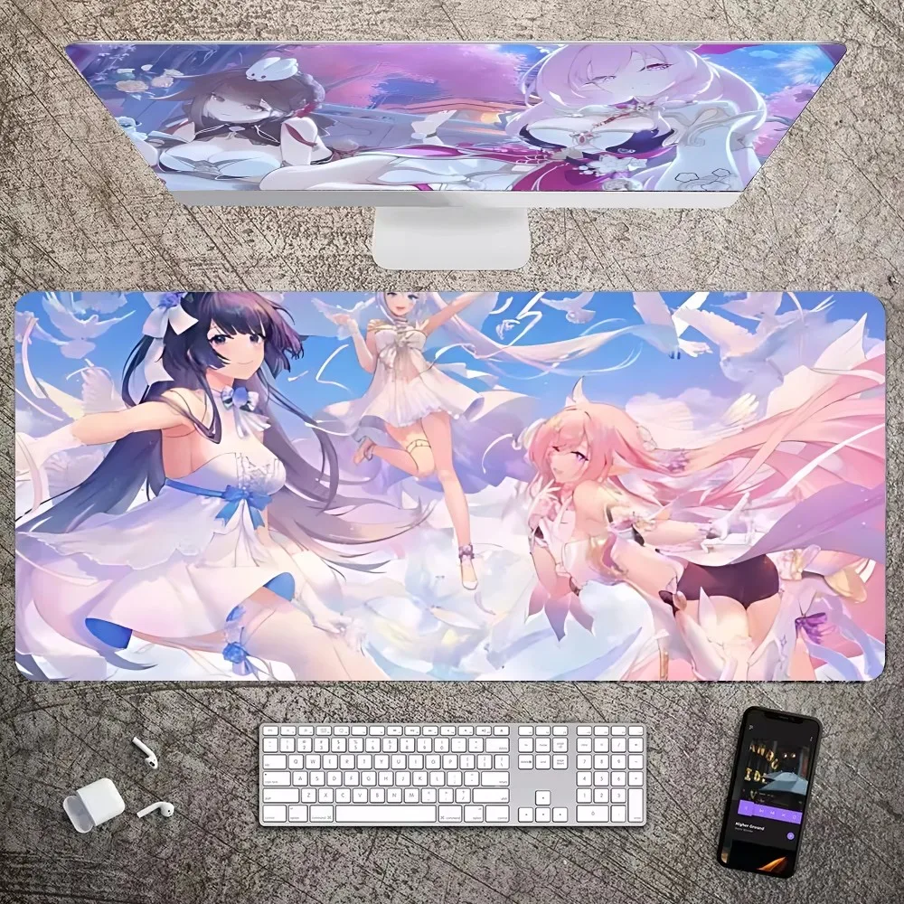 Games Honkai Impact 3rd Mousepad Mousepad New Arrivals Large Gaming Mousepad L XL XXL Gamer Mouse Pad Size For Keyboards Mat