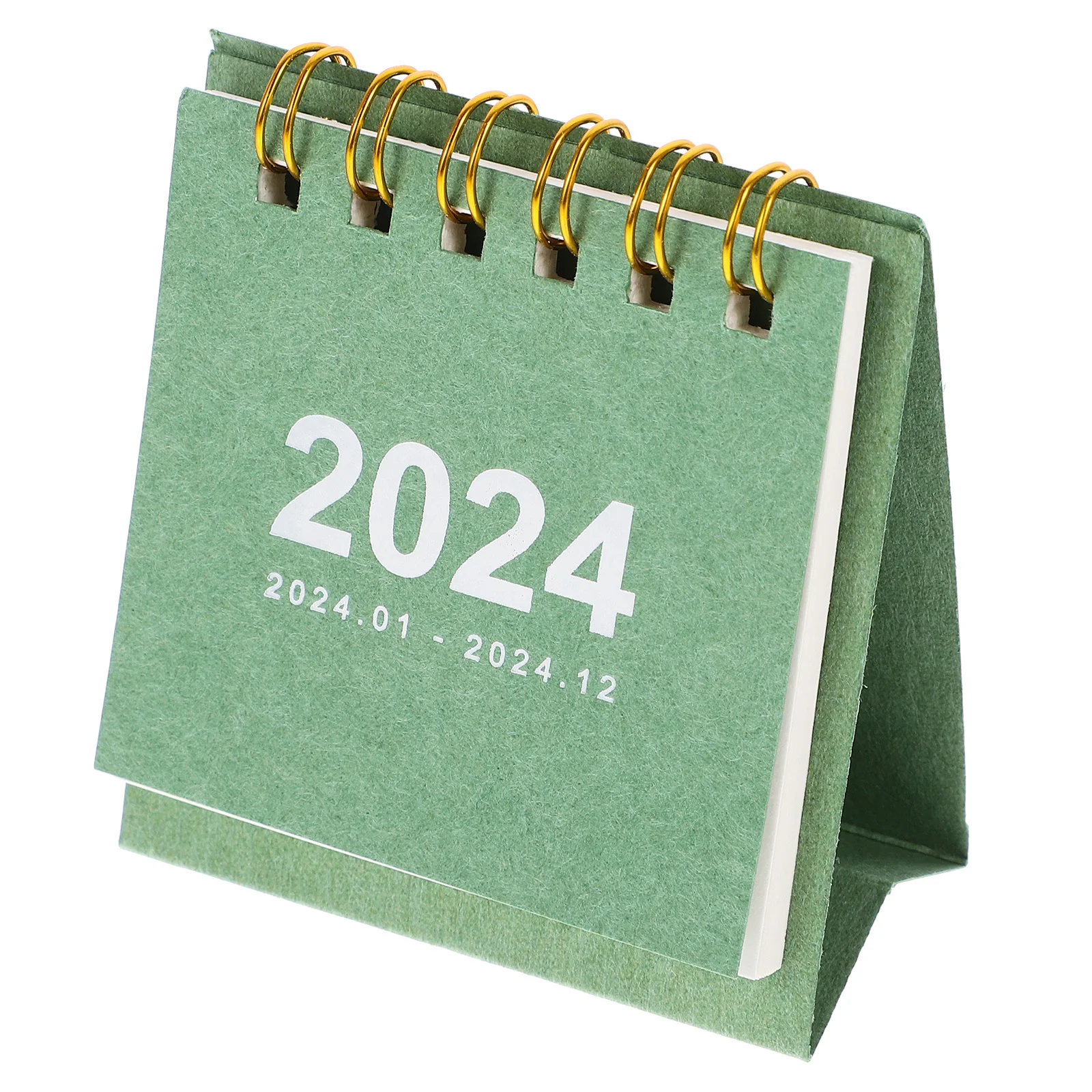 تقويم مكتبي صغير 2024 ورق سميك قابل للطي تقويم شهري قائم للمكتب والمنزل للاستخدام اليومي مخطط جدول الملاحظات