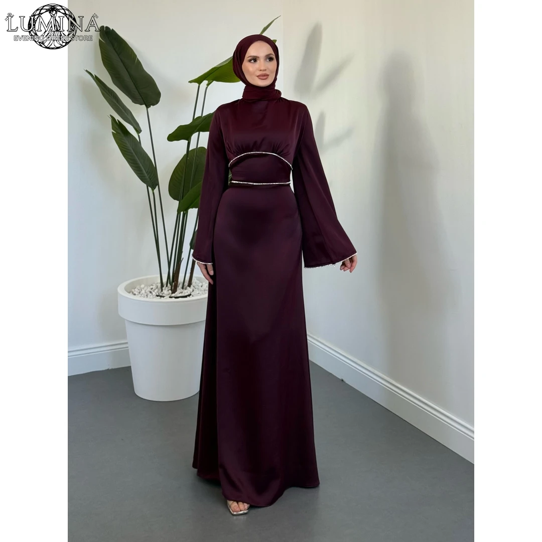 Lumina Custom Made Women's Wedding Party Attire Fishtail Skirt Evening Dresses Wedding Guest Dress Woman Dresses Elegant Slit