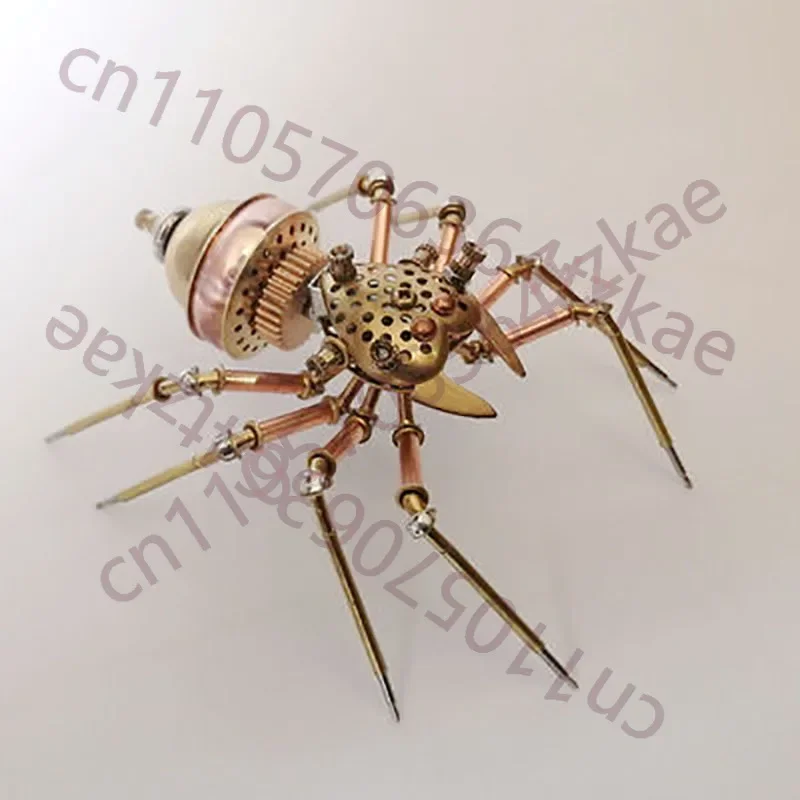 Steampunk-Mechanical Insect Spider jumping Spider, Happy Spider, All Metal Craft, Creative Design Ornaments