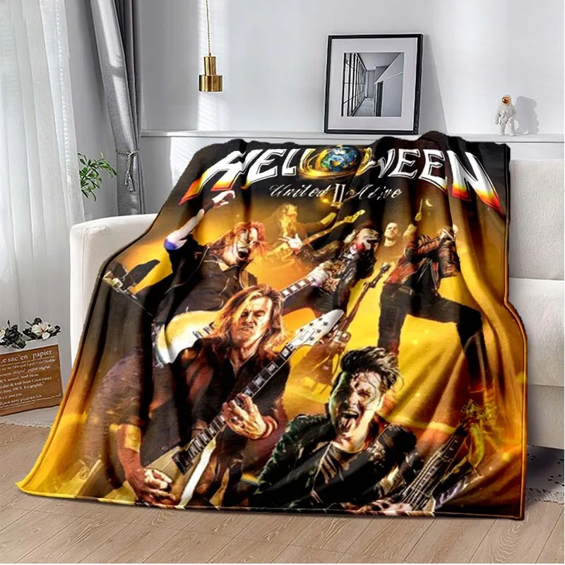 

HELLOWEEN Band Germany HIP HOP Printed Blanke,Can Also Be Used As A Bed Sheet,bath Towel,knee or Nap Blanket，home Office Blanket