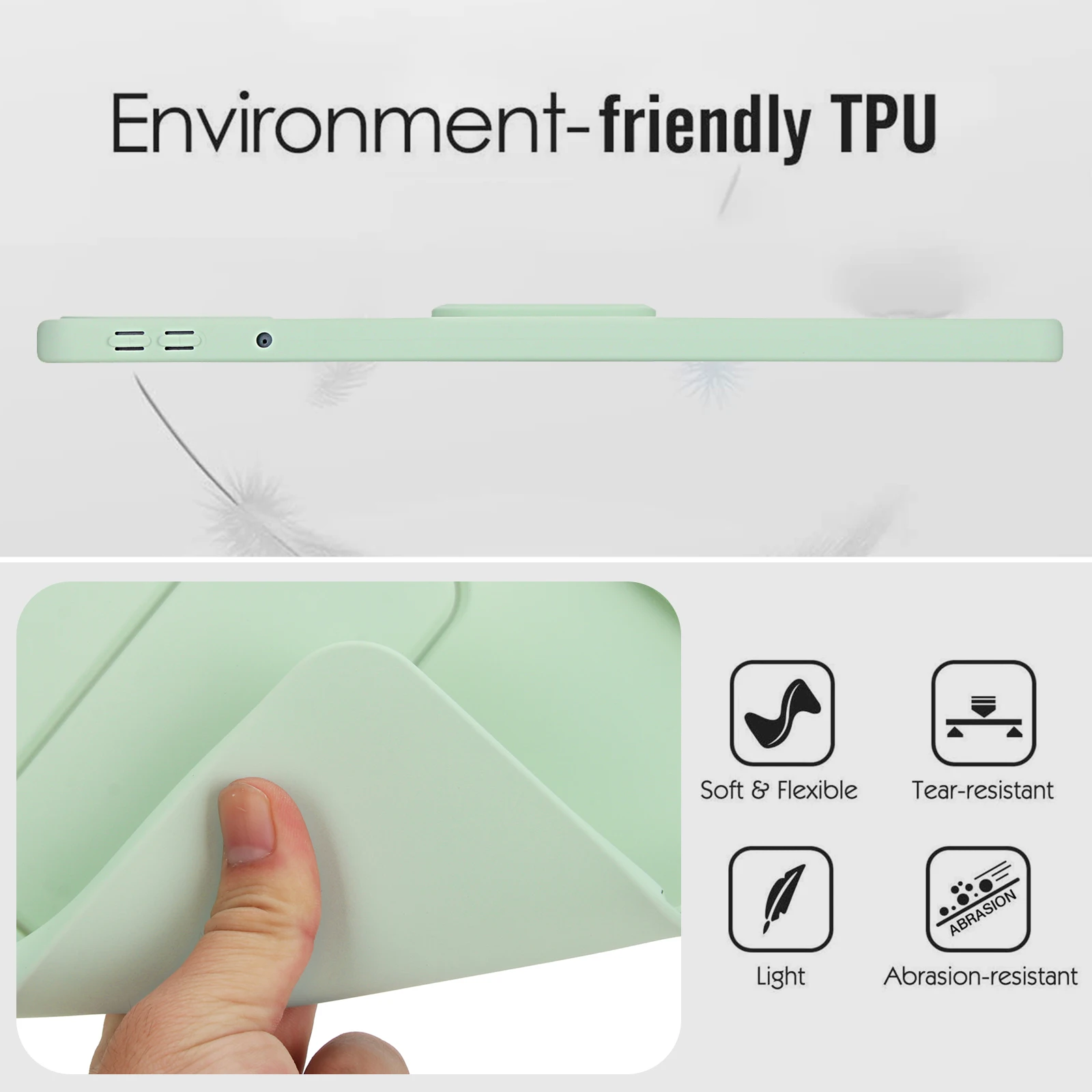 حافظة أطفال لهاتف Xiaomi Redmi Pad 2 11 بوصة 2025 غطاء لوحي مضاد للبصمة من البولي يوريثان الحراري لهاتف Redmi Pad 2 11 بوصة مع دعامة تروس قابلة للتعديل