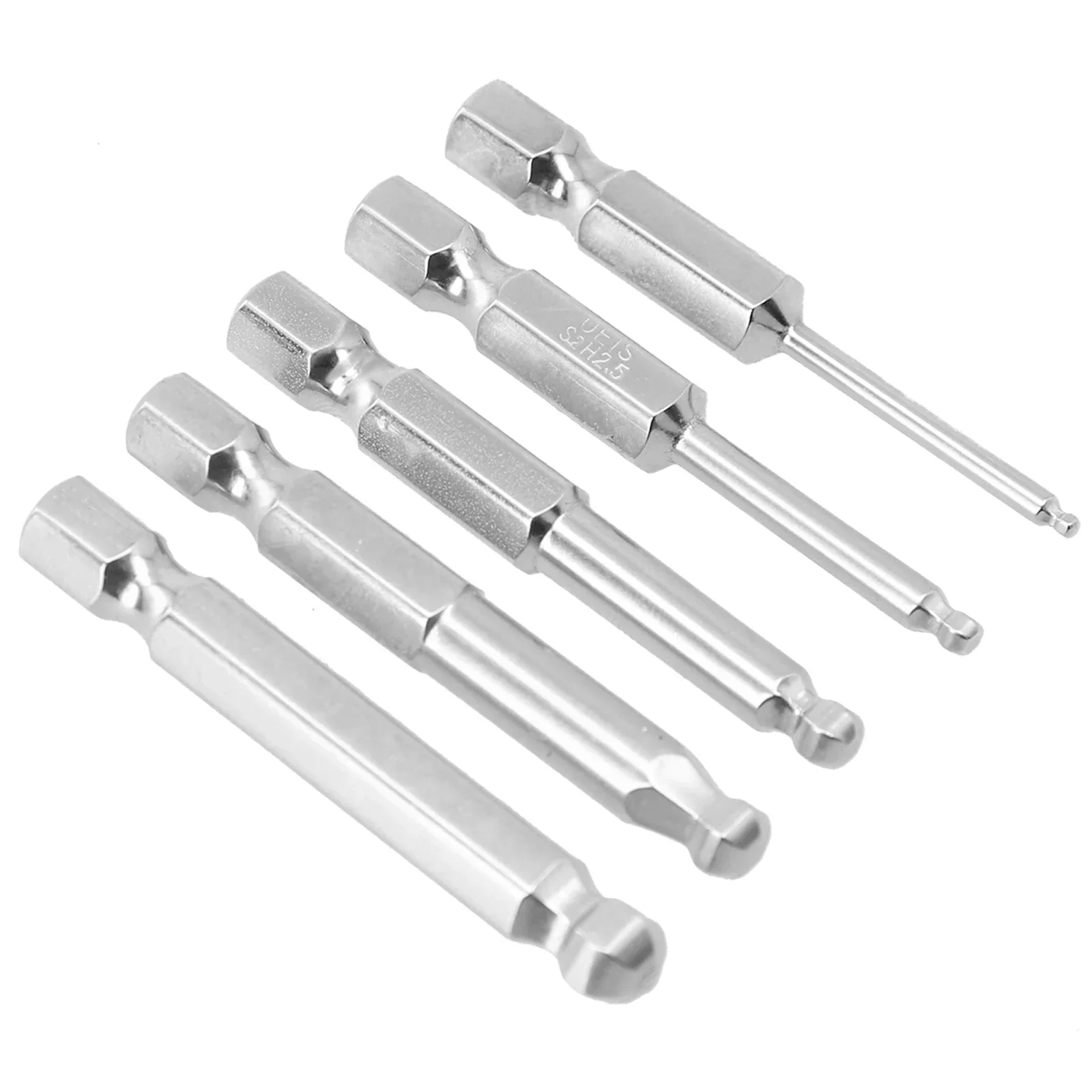 Electroplated Silver Colored Magnetic Driver Bit Can Firmly Hold Screws for Automotive and Manufacturing Industries